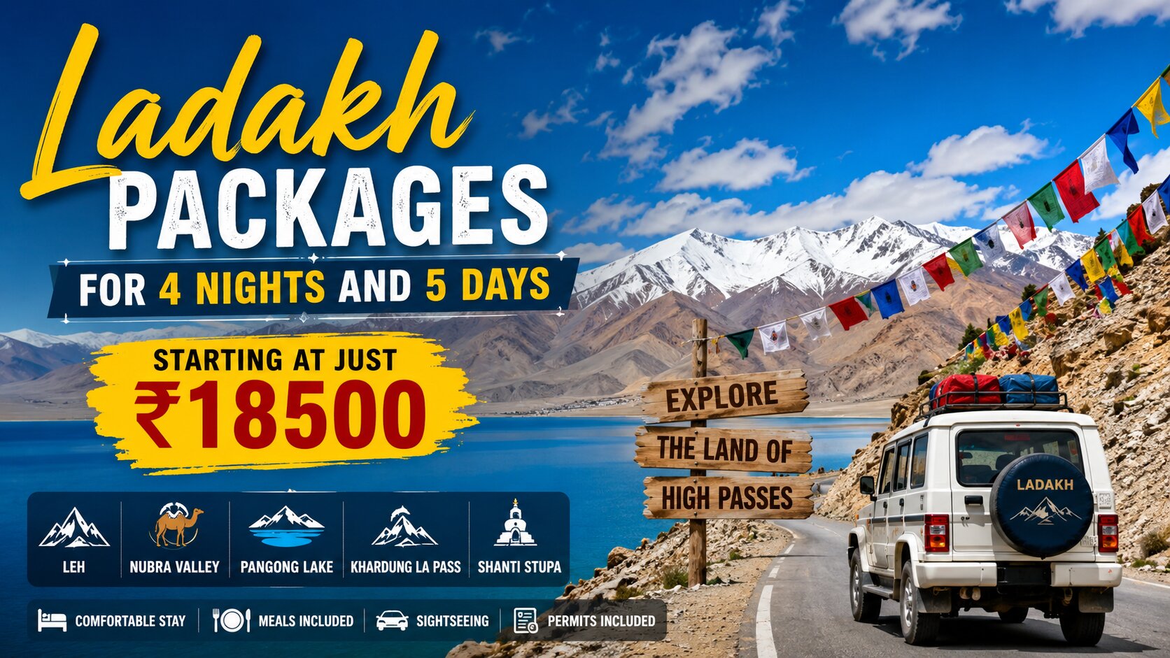 Ladakh Packages for 4 Nights and 5 Days