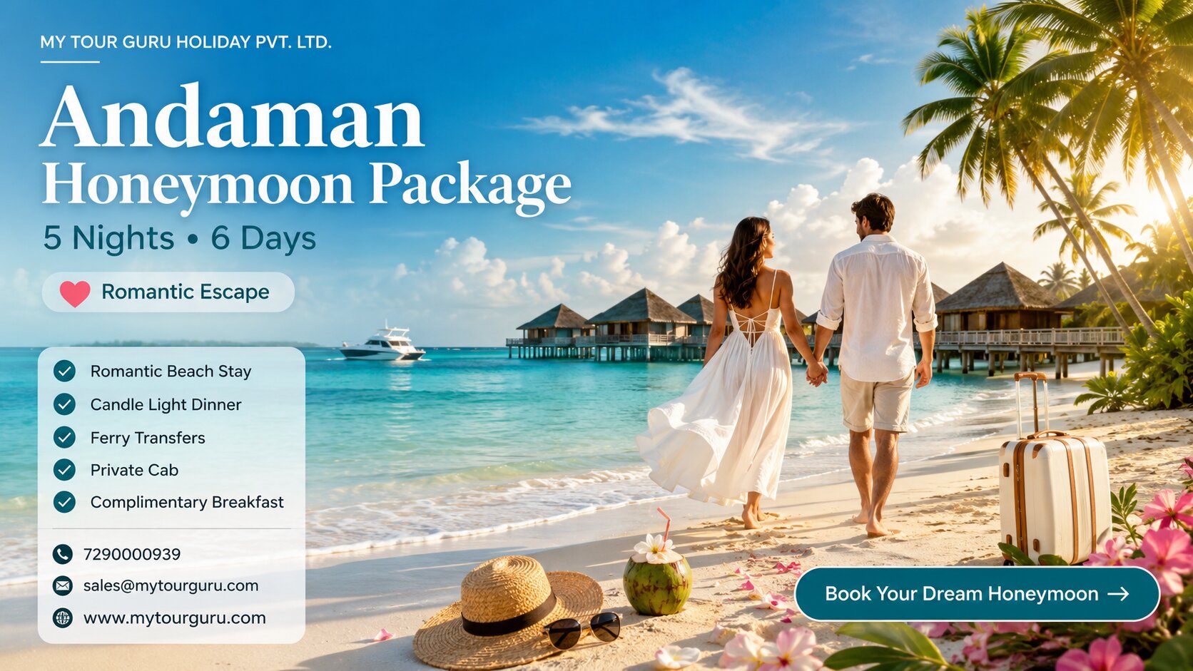 Andaman Honeymoon Package for 5 Nights 6 Days